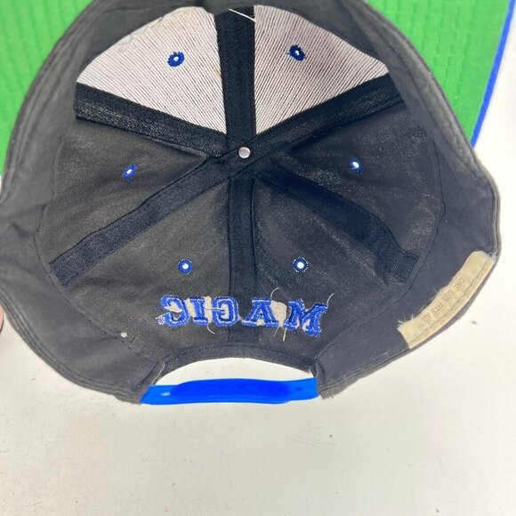 Orlando Magic NBA One Size Fits All Blue Black Canvas Snapback Cap Hat - Picture 6 of 7